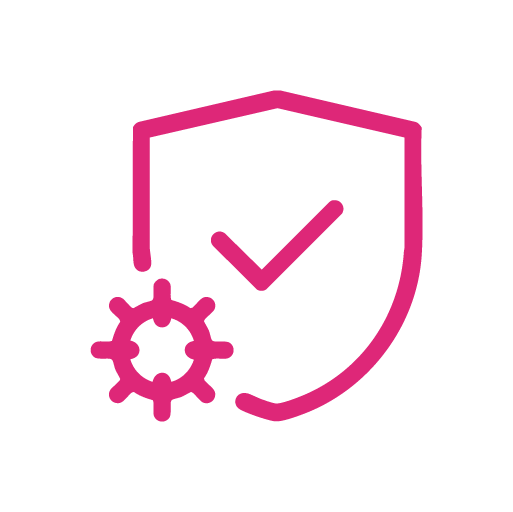 picto securite ordinateur rose